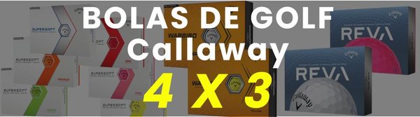 Promoción bolas de golf Callaway 4x3