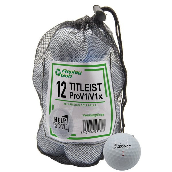 Bolas Recuperadas Replay Golf TITLEIST PRO V1/V1x - 12 bolas